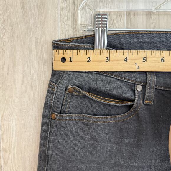 Eileen Fisher Jeans Womens 10 Gray Straight Leg Organic Cotton Blend Stretch USA - Picture 6 of 14